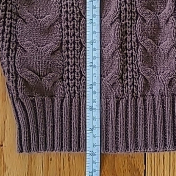 American Eagle Outfitters Women's Cable Knit Brown Sweater XS Cotton Blend! - Picture 8 of 15